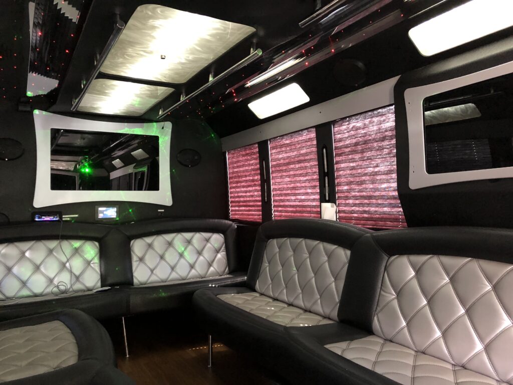 Black Limo Bus Inside Driver Side & Back Interior 060719 - Copy